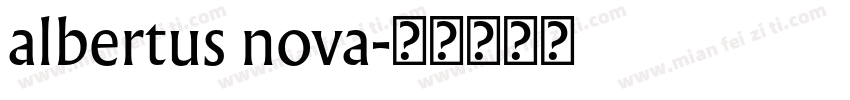 albertus nova字体转换